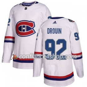 Adidas Maillot de Hockey Montreal Canadiens Jonathan Drouin 92 2017-2018 Blanc Classic Authentic - Homme